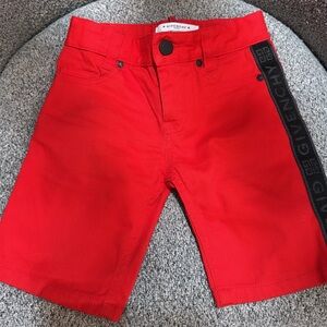 Givenchy Authentic Boys Red Jean Shorts Size 4T
